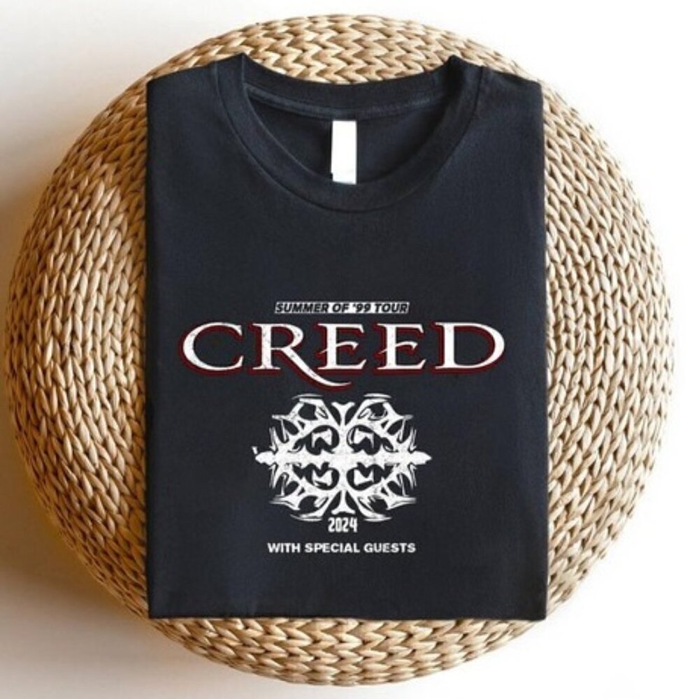 Creed Summer Of 99 Tour 224 T Shirt Rock Band Music Graphic Fan Gift Retro .